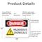 Signmission Hazardous Chemicals Danger Sign, Plastic, 18in W x 12in L, 2PK OS-2PACK-DS-P-1218-L-2022 - alternate 7